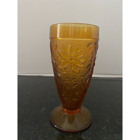 Tiara Sandwich 6" Amber Iced Tea Glass - Picture 2 of 8